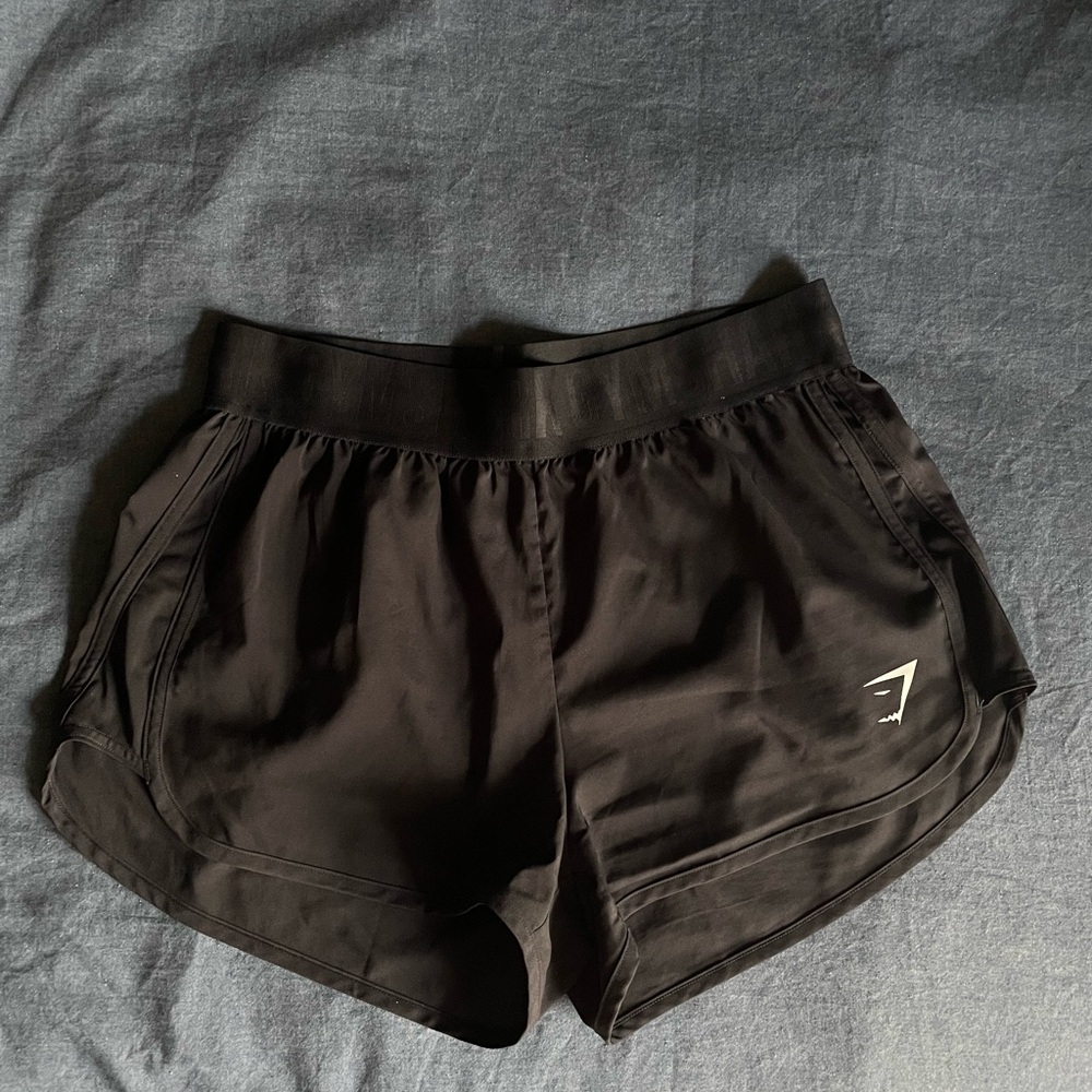 Gymshark Black Athletic Shorts Lightweight Elastic Waist